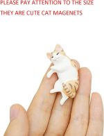 Cute 6 Pack Fun Cat Refrigerator Magnets Office Magnet Cute Magnets for Fridge 3D Cat Refrigerator Magnet Set 6 Pack,Decoration for Kitchen,House,Office,Whiteboard