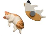 Cute 6 Pack Fun Cat Refrigerator Magnets Office Magnet Cute Magnets for Fridge 3D Cat Refrigerator Magnet Set 6 Pack,Decoration for Kitchen,House,Office,Whiteboard