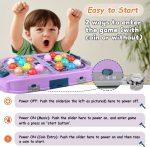 Whack Game Mole for Toddlers, Toys for 3-12 Year Old Boys Girls, Pounding Toys for Age 3-8, Birthday Gifts for 3 4 5 6 7 8+ Year Old Boys Kids, Educational Toy with Sound,Light,PK Mode with 2 Hammers