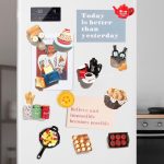 Cute Food Fridge Magnets for Fridge Cute Magnet Refrigerator Stickers for Kitchen Magnet Decorative Fun Strong Resin Magnets Home Decor Office 7PACK
