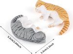 Cute 6 Pack Fun Cat Refrigerator Magnets Office Magnet Cute Magnets for Fridge 3D Cat Refrigerator Magnet Set 6 Pack,Decoration for Kitchen,House,Office,Whiteboard