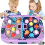 Whack Game Mole for Toddlers, Toys for 3-12 Year Old Boys Girls, Pounding Toys for Age 3-8, Birthday Gifts for 3 4 5 6 7 8+ Year Old Boys Kids, Educational Toy with Sound,Light,PK Mode with 2 Hammers
