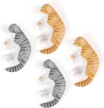 Cute 6 Pack Fun Cat Refrigerator Magnets Office Magnet Cute Magnets for Fridge 3D Cat Refrigerator Magnet Set 6 Pack,Decoration for Kitchen,House,Office,Whiteboard