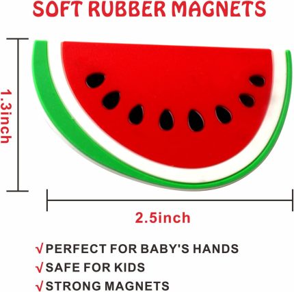 Refrigerator Magnets for Todders, Fruit Fridge Magnets for Babies Kids Gift