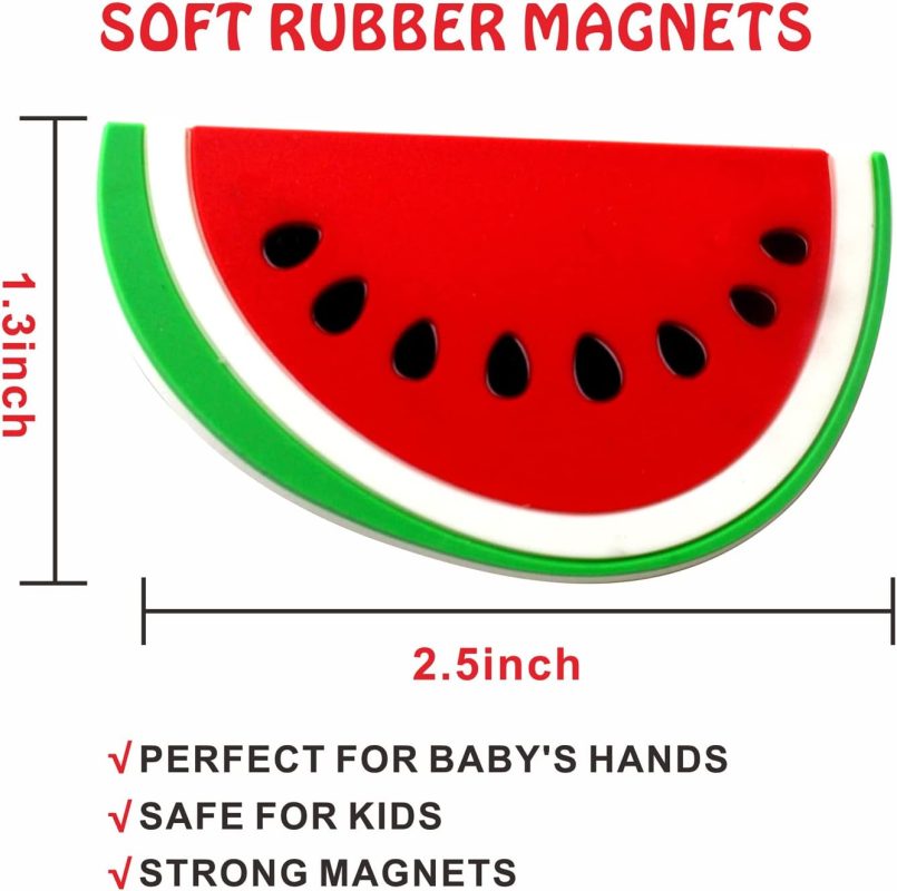 Refrigerator Magnets for Todders, Fruit Fridge Magnets for Babies Kids Gift