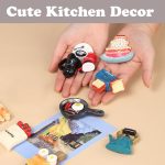 Cute Food Fridge Magnets for Fridge Cute Magnet Refrigerator Stickers for Kitchen Magnet Decorative Fun Strong Resin Magnets Home Decor Office 7PACK