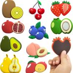 Refrigerator Magnets for Todders, Fruit Fridge Magnets for Babies Kids Gift
