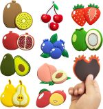 Refrigerator Magnets for Todders, Fruit Fridge Magnets for Babies Kids Gift