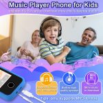 Kids Smart Phone for Girls, Christmas Birthday Gifts for Girls Age 3-10 Kids Toys Cell Phone, 2.8" Touchscreen Toddler Learning Play Toy Phone with Dual Camera, Game, Music Player, 8GB Card Purple