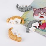 Cute 6 Pack Fun Cat Refrigerator Magnets Office Magnet Cute Magnets for Fridge 3D Cat Refrigerator Magnet Set 6 Pack,Decoration for Kitchen,House,Office,Whiteboard