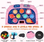 Whack Game Mole for Toddlers, Toys for 3-12 Year Old Boys Girls, Pounding Toys for Age 3-8, Birthday Gifts for 3 4 5 6 7 8+ Year Old Boys Kids, Educational Toy with Sound,Light,PK Mode with 2 Hammers