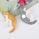Cute 6 Pack Fun Cat Refrigerator Magnets Office Magnet Cute Magnets for Fridge 3D Cat Refrigerator Magnet Set 6 Pack,Decoration for Kitchen,House,Office,Whiteboard