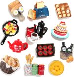 Cute Food Fridge Magnets for Fridge Cute Magnet Refrigerator Stickers for Kitchen Magnet Decorative Fun Strong Resin Magnets Home Decor Office 7PACK