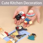 Cute Food Fridge Magnets for Fridge Cute Magnet Refrigerator Stickers for Kitchen Magnet Decorative Fun Strong Resin Magnets Home Decor Office 7PACK