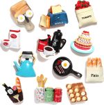 Cute Food Fridge Magnets for Fridge Cute Magnet Refrigerator Stickers for Kitchen Magnet Decorative Fun Strong Resin Magnets Home Decor Office 7PACK