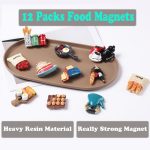 Cute Food Fridge Magnets for Fridge Cute Magnet Refrigerator Stickers for Kitchen Magnet Decorative Fun Strong Resin Magnets Home Decor Office 7PACK
