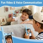 Lapare Video Walkie Talkies for Kids, Rechargeable 2-Way Radio with HD Color Screen, Real-time Video Toys for Girls, Kids Outdoor Camping Hiking, Birthday Gifts