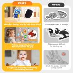 JoyCat Wooden Thick Alphabet Magnets for Toddlers Fridge Large Size Cute Animal Colorful ABC Magnetic Letters 26 Uppercase Letters Educational Toy Set for Kids Toddlers Preschool Learning Spelling | Thick wooden magnetic letters with cute animal designs, uppercase ABC, preschool learning, spelling toy for toddlers kids