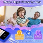 Kids Smart Phone for Girls, Christmas Birthday Gifts for Girls Age 3-10 Kids Toys Cell Phone, 2.8" Touchscreen Toddler Learning Play Toy Phone with Dual Camera, Game, Music Player, 8GB Card Purple