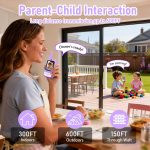 Lapare Video Walkie Talkies for Kids, Rechargeable 2-Way Radio with HD Color Screen, Real-time Video Toys for Girls, Kids Outdoor Camping Hiking, Birthday Gifts
