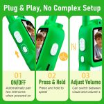Lapare Video Walkie Talkies for Kids, Rechargeable 2-Way Radio with HD Color Screen, Real-time Video Toys for Girls, Kids Outdoor Camping Hiking, Birthday Gifts