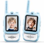 Lapare Video Walkie Talkies for Kids, Rechargeable 2-Way Radio with HD Color Screen, Real-time Video Toys for Girls, Kids Outdoor Camping Hiking, Birthday Gifts