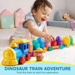 Play-Act Learning Toy for Toddlers 1 2 3 Years Old, Counting, Matching & Sorting Montessori Learning Farm Train Including 9 Farm Animals, Birthday Gift for Baby Boys Girls