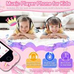 Kids Smart Phone for Girls, Christmas Birthday Gifts for Girls Age 3-10 Kids Toys Cell Phone, 2.8" Touchscreen Toddler Learning Play Toy Phone with Dual Camera, Game, Music Player, 8GB Card Purple