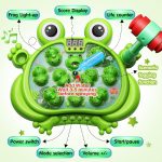 HopeRock Toys for 2 3 4 5 Year Old Boy,Toddler Toys Age 2-4, Whack A Frog Game,with 5 Modes,45 Levels,9 Music Spray and Light-up, Baby Toy Gifts for Early Learning, Birthday Gift for Toddler Boy Toys