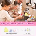 10 Pack Taba Squishy Toys kit with Toy Box-Squeeze Toys Kawaii taba Squishies Stress Relief Toys Party Favors for Kids 4-8 8-12, Squishy Fidget Toys for Kids , Birthday Gifts Toys for Girls 8-10