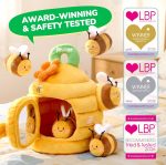 JoyCat Baby Toys 6-10 Months, Flower Beehive 5 Sensory Bees, Gift