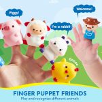 Play-Act Learning Toy for Toddlers 1 2 3 Years Old, Counting, Matching & Sorting Montessori Learning Farm Train Including 9 Farm Animals, Birthday Gift for Baby Boys Girls