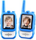 Lapare Video Walkie Talkies for Kids, Rechargeable 2-Way Radio with HD Color Screen, Real-time Video Toys for Girls, Kids Outdoor Camping Hiking, Birthday Gifts