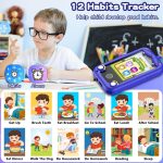Kids Smart Phone for Girls, Christmas Birthday Gifts for Girls Age 3-10 Kids Toys Cell Phone, 2.8" Touchscreen Toddler Learning Play Toy Phone with Dual Camera, Game, Music Player, 8GB Card Purple