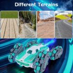 NEXBOX Cool 8 Wheels Hand Controlled rc Stunt Car Toys, Gesture Sensing Remote Control Cars for Boys Age 6 7 8-12 13 14 Year Old, Birthday Gifts Ideas for Kids