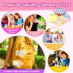 10 Pack Taba Squishy Toys kit with Toy Box-Squeeze Toys Kawaii taba Squishies Stress Relief Toys Party Favors for Kids 4-8 8-12, Squishy Fidget Toys for Kids , Birthday Gifts Toys for Girls 8-10