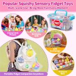 10 Pack Taba Squishy Toys kit with Toy Box-Squeeze Toys Kawaii taba Squishies Stress Relief Toys Party Favors for Kids 4-8 8-12, Squishy Fidget Toys for Kids , Birthday Gifts Toys for Girls 8-10