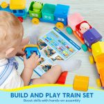 Play-Act Learning Toy for Toddlers 1 2 3 Years Old, Counting, Matching & Sorting Montessori Learning Farm Train Including 9 Farm Animals, Birthday Gift for Baby Boys Girls