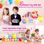10 Pack Taba Squishy Toys kit with Toy Box-Squeeze Toys Kawaii taba Squishies Stress Relief Toys Party Favors for Kids 4-8 8-12, Squishy Fidget Toys for Kids , Birthday Gifts Toys for Girls 8-10