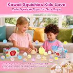 10 Pack Taba Squishy Toys kit with Toy Box-Squeeze Toys Kawaii taba Squishies Stress Relief Toys Party Favors for Kids 4-8 8-12, Squishy Fidget Toys for Kids , Birthday Gifts Toys for Girls 8-10